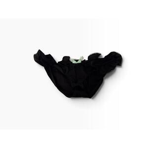 Made By Niki Women's UK12 Ruffled Chiffon Silk Bow Bikini Panty